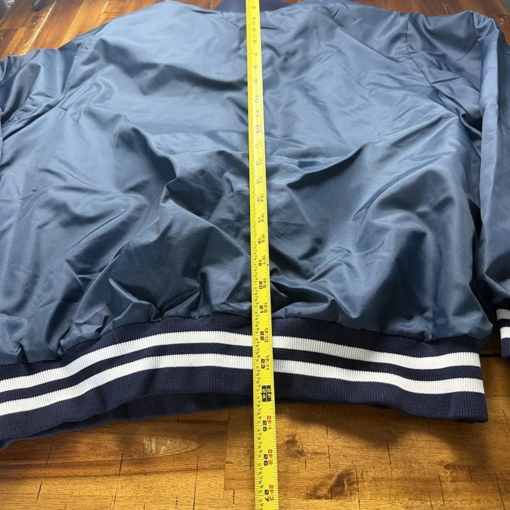Vintage Rennoc‎ Jacket Mens XL Blue Slam Dunk Basketball 1/4 Zip Windbreaker